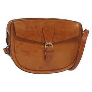 Authentic LOUIS VUITTON Nomad leather Jeune Fille PM Shoulder Bag Beige LV